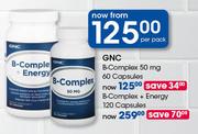 GNC B-Complex 50mg-60 Capsules Per Pack