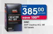 GNC AMP Creatine HCL 189-120 Tablets Per Pack