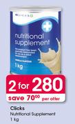 Clicks Nutritional Supplement-2x1kg Per Offer