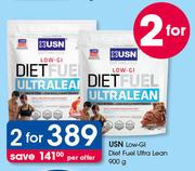 USN Low-GI Diet Fuel Ultra Lean-2x900g Per Offer