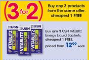USN Vitablitz Energy Liquid Sachets