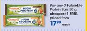 FutureLife Protein Bars-50g Each