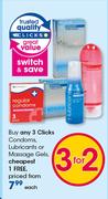 Clicks Condoms, Lubricants Or Massage Gels-Each