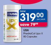 USN PhedraCut Lipo X-80 Capsules Per Pack