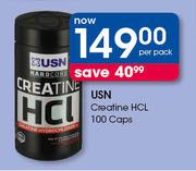 USN Creatine HCL-100 Caps Per Pack