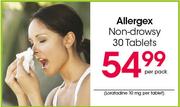 Allergex Non-Drowsy-30 Tablets Per Pack
