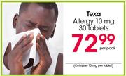 Texa Allergy 10 mg-30 Tablets Per Pack