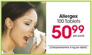 Allergex -100 Tablets Per Pack
