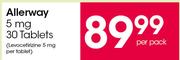 Allerway 5 mg-30 Tablets Per Pack