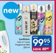 Lentheric deals fragrance mist