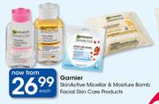 Garnier Skin Active Micellar And Moisture Bomb Facial Skin Care Products-Each