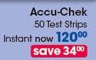 Accu-Chek 50 Test Strips-Per Pack