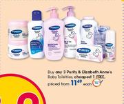 Purity & Elizabeth Anne's Baby Toiletries-Each