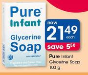 Pure Infant Glycerine Soap-100g Each
