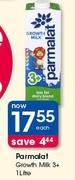 Parmmalat Growth Milk 3+ 1Liter Each