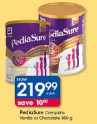 PediaSure Complete Vanila Or Chocolate-850g Each