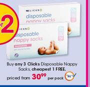 Clicks Disposable Nappy Sacks-Per Pack