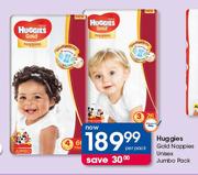 Huggies Gold Nappies Unisex Jumbo Pack-Per Pack