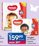 Huggies Dry Comfort Nappies Jumbo Pack-Per Pack