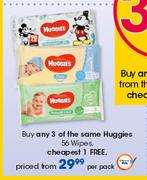 Huggies 56 Wipes-Per Pack