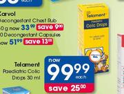 Telament Paediatric Colic Drops-30ml Each