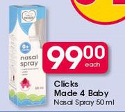 Clicks Made 4 Baby Nasal Spary-50ml Each