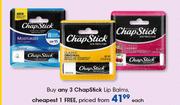 Chapstik Lip Balms-Each