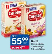 Nesfle Cerelac Baby Cereal Stage 1.2 Or 3-500g Each