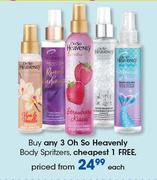 Oh So Heavenly Body Spritzers-Each