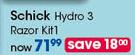 Schick Hydro 3 Razor Kit-Each