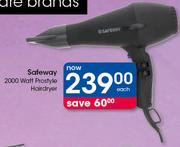 Safeway 2000 Watt Prostyle Hairdryer-Each
