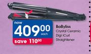 Babyliss Crystal Ceramic Digi iCurl Straightener-Each