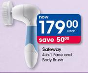 Safeway 4-In-1 Face And Body Brush-Each