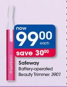 Safeway Battery Operated Beauty Trimmer-Each