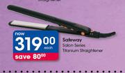 Safeway Salon Series Titanium Straightener-Each