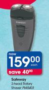 Safeway 2 Head Rotary Shaver-Each