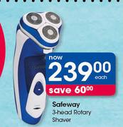 Safeway 3 Head Rotary Shaver-Each