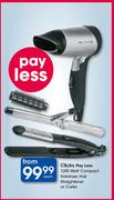 Clicks Pay Less 1200 Watt Compact Hairdryer, Hair Straightener Or Curler-Each