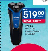 Philips Wet & Dry Electric Shaver S1030/04-Each