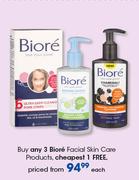 Biore Facial Skin Care Products-Each