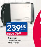 Safeway 2-Slice Stainless Steel Toaster