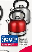 Kambrook Stainless Steel 360 Degree Dome Kettle-Each