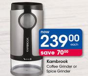 Kambrook Coffee Grinder Or Spice Grinder-Each