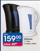 Safeway 1.7Liter Cordless Kettle-Each