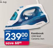 Kambrook 2200 Watt Ceramic Iron-Each
