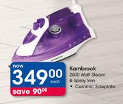 Kambrook 2600 Watt Steam & Spray Iron-Each
