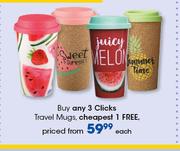 Clicks Travel Mugs-Each
