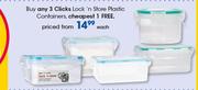 Clicks Lock 'n Store Plastic Containers-Each