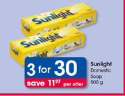 Sunlight Domestic Soap-3 x 500g