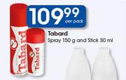 Tabard Spray-150g & Stick-30ml Per Pack